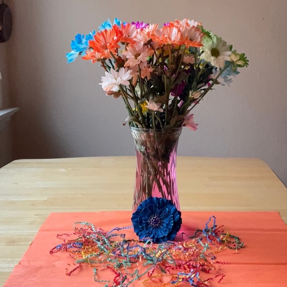 💙 TIEKS BLUE FLOWER 💙 NWOT 💙 - Picture 4 of 16